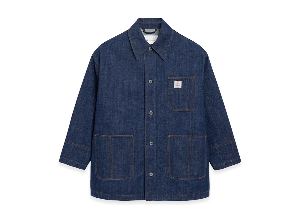 AMI PARIS Cotton Ami Paris Heritage Label Worker Jacket "Blue"