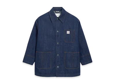 AMI PARIS Cotton Ami Paris Heritage Label Worker Jacket "Blue"