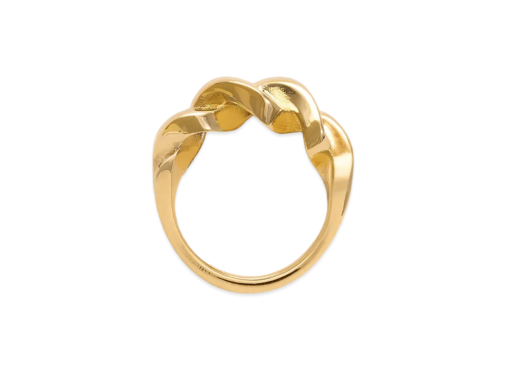 AMI PARIS Brass Tresse Ring "Gold"