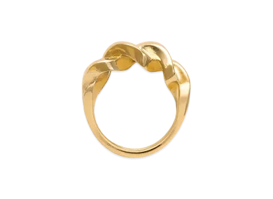 AMI PARIS Brass Tresse Ring "Gold"