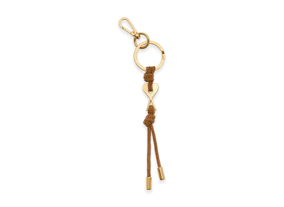 AMI PARIS Metal Ami De Coeur Charm Keyring "Brown"