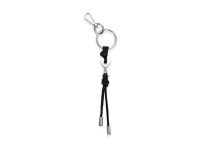AMI PARIS Metal Ami De Coeur Charm Keyring "Black"