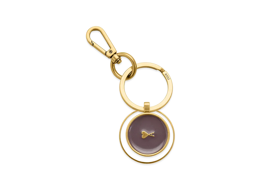 AMI PARIS Metal Ami De Coeur Coffee Cup Keyring 