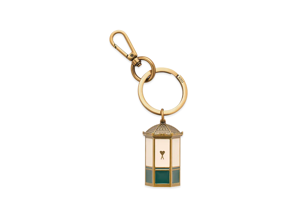 AMI PARIS Metal Ami De Coeur Kiosk Keyring 