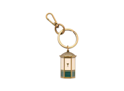 AMI PARIS Metal Ami De Coeur Kiosk Keyring "Gold"