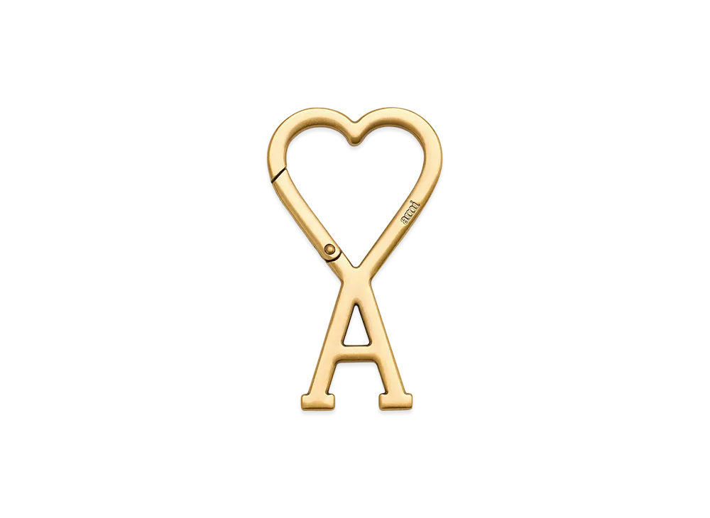 AMI PARIS Metal Ami De Coeur Hook Keyring "Brass"