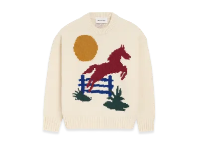 AMI PARIS Wool Crewneck Sweater "White"