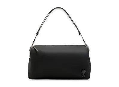 AMI PARIS Nylon Canvas Large Marcel Backpack "Black"