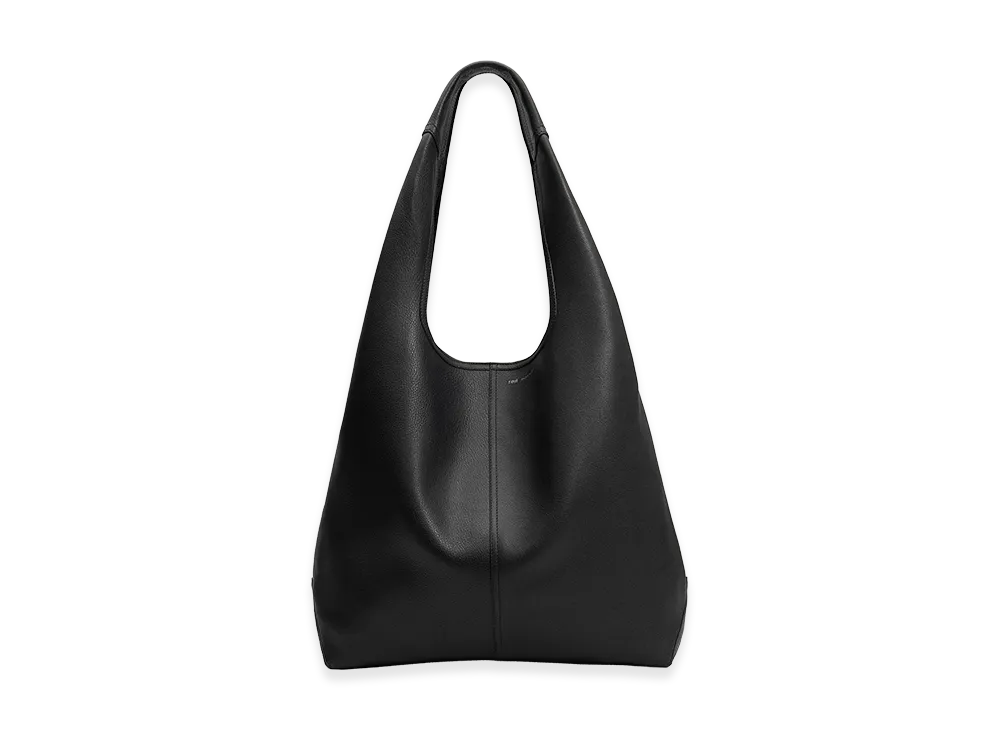 AMI PARIS Smooth Leather Etienne Hobo Bag "Black"