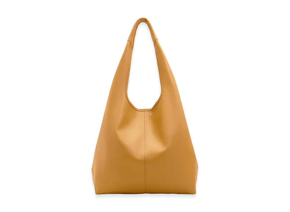 AMI PARIS Taurillon Leather Etienne Hobo Bag "Yellow"