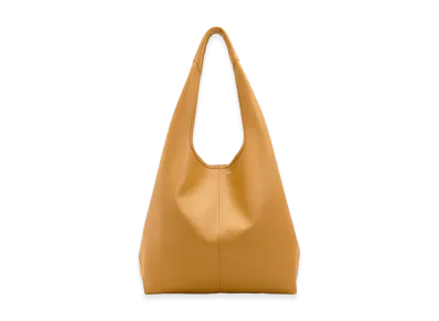 AMI PARIS Taurillon Leather Etienne Hobo Bag "Yellow"