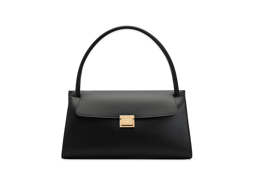 AMI PARIS Smooth Leather Mimi Bag "Black"