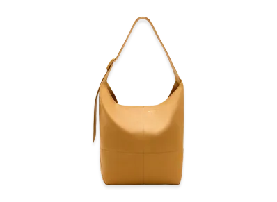 AMI PARIS Taurillon Leather Etienne Crossbody Bag "Yellow"