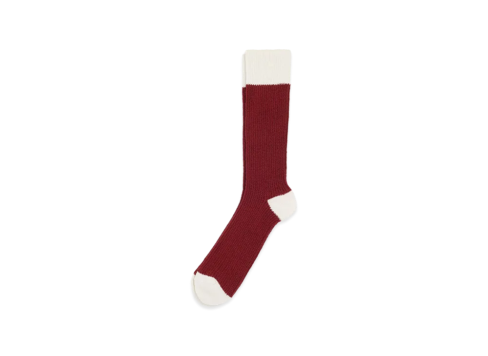 AMI PARIS Cotton Socks "Red/White"