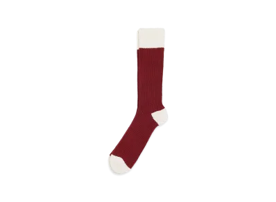 AMI PARIS Cotton Socks "Red/White"