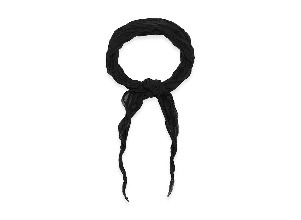 AMI PARIS Polyester Crumpled Gavroche "Black"
