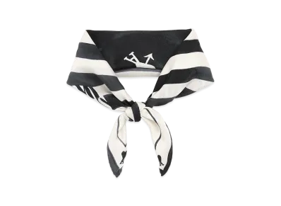 AMI PARIS Silk Place Des Victoires Scarf "Black"