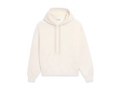 AMI PARIS Cotton Embossed Ami De Coeur Hoodie "White"