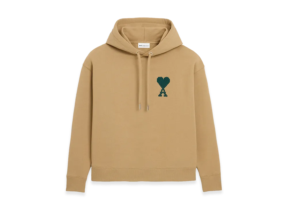 アミパリス コットン アミ ドゥ クール エンブロイダリー フーディー "ベージュ"