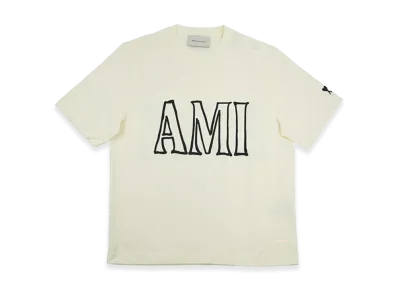 AMI PARIS Ami Paris Print T-Shirt "Off White"