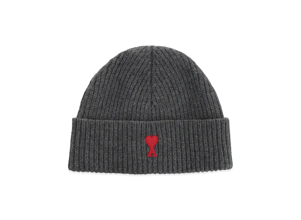 AMI PARIS Ami De Coeur Beanie Hat "Grey"