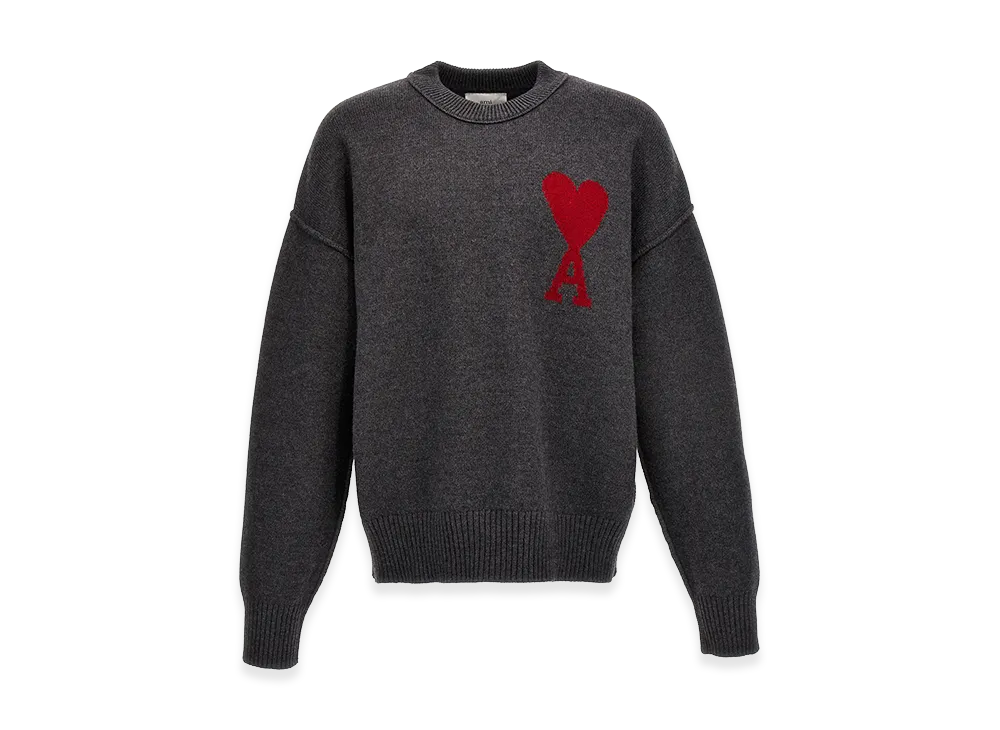 AMI PARIS 'Ami De Coeur' Sweater "Grey"