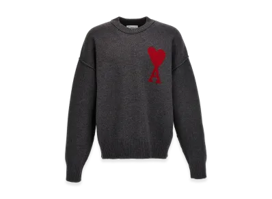 AMI PARIS 'Ami De Coeur' Sweater "Grey"