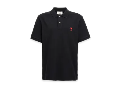 AMI PARIS Ami De Coeur Polo Shirt "Black"