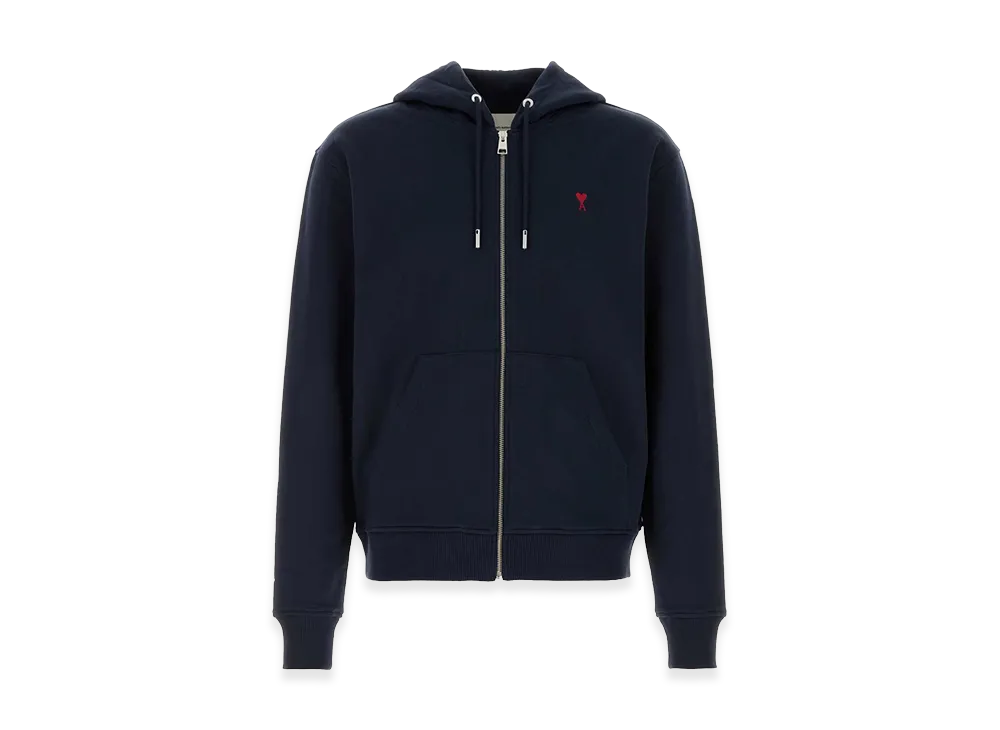 AMI PARIS Cotton Sweatshirt "Blue"