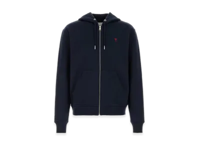 AMI PARIS Cotton Sweatshirt "Blue"