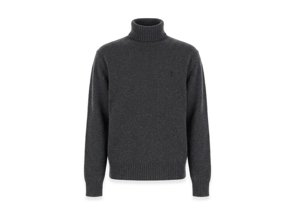 AMI PARIS Cashmere Turtleneck Sweater "Grey"