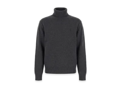 AMI PARIS Cashmere Turtleneck Sweater "Grey"