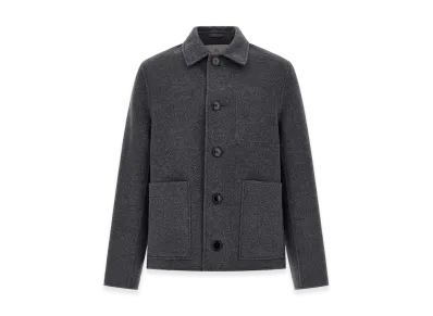 AMI PARIS Flannel Jacket "Grey"