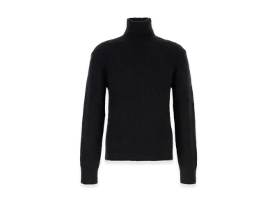 AMI PARIS Stretch Mohair Blend Sweater "Black"
