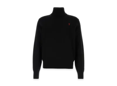 AMI PARIS Turtleneck Sweater "Black"