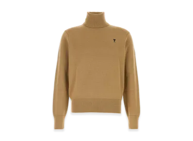 AMI PARIS Turtleneck Sweater "Beige"