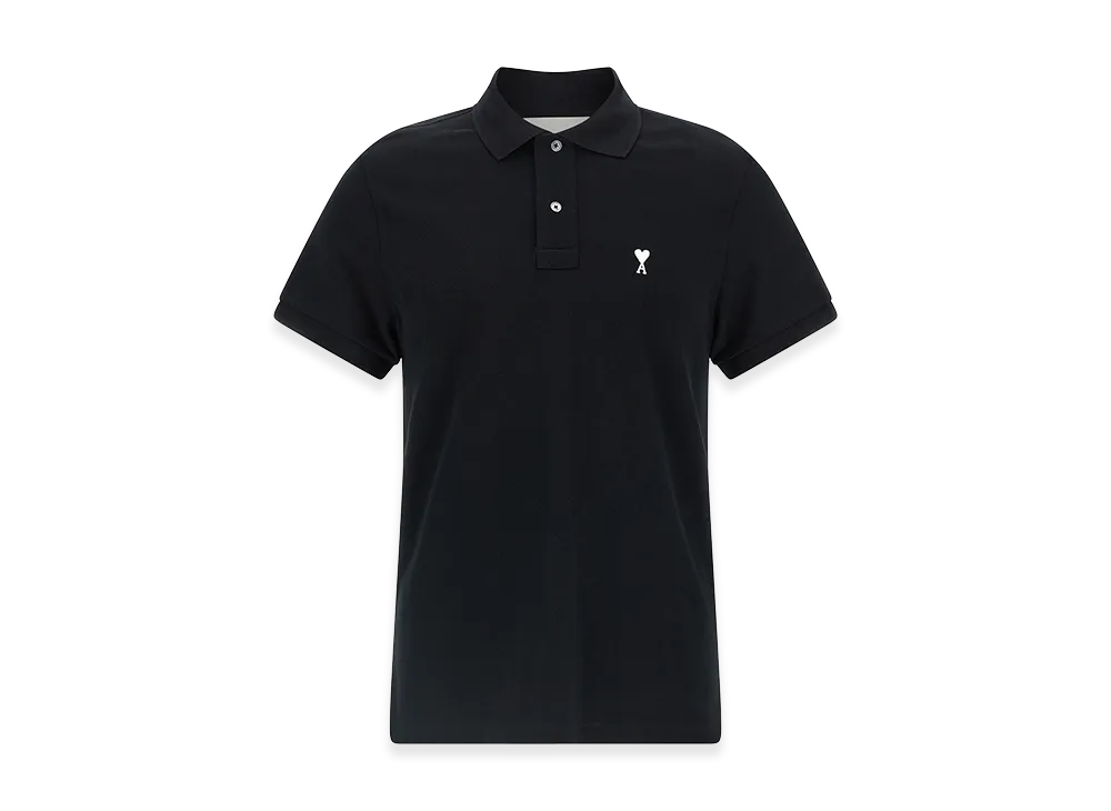 AMI PARIS Ami De Coeur Polo Shirt "Black"
