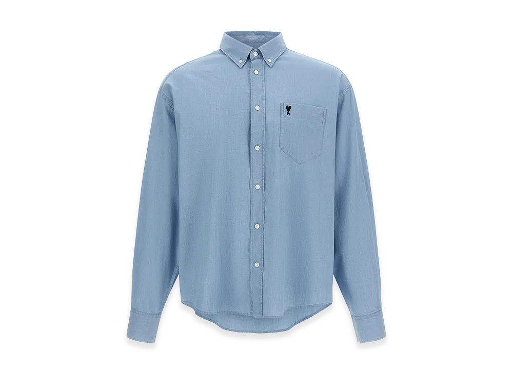 AMI PARIS 'Ami De Coeur' Shirt "Light Blue"