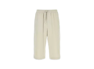 AMI PARIS Chalk Cotton Bermuda Shorts "White"