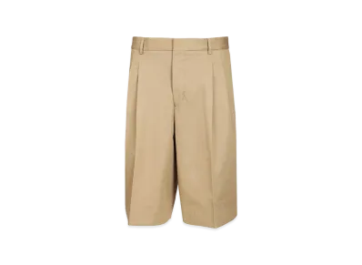 AMI PARIS Wide-Leg Bermuda Shorts "Neutrals"