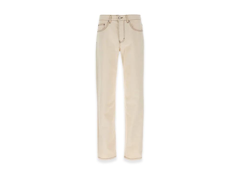 AMI PARIS Garment-Dyed Jeans "Beige"