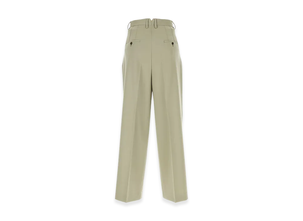 AMI PARIS Sand Wool Wide-Leg Pant "Beige"
