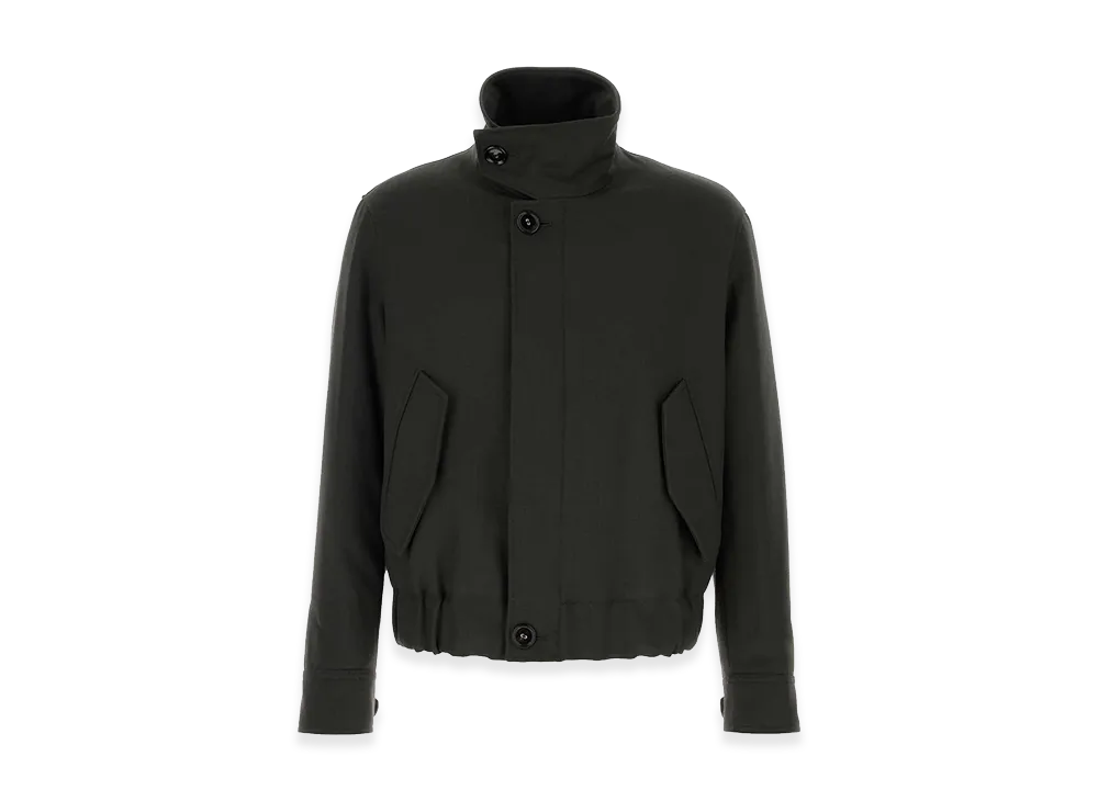 AMI PARIS Slate Wool Jacket "Black"