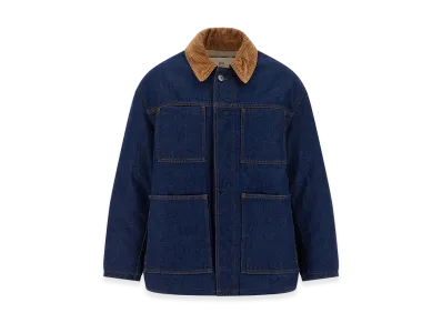 AMI PARIS Denim Padded Jacket "Blue"