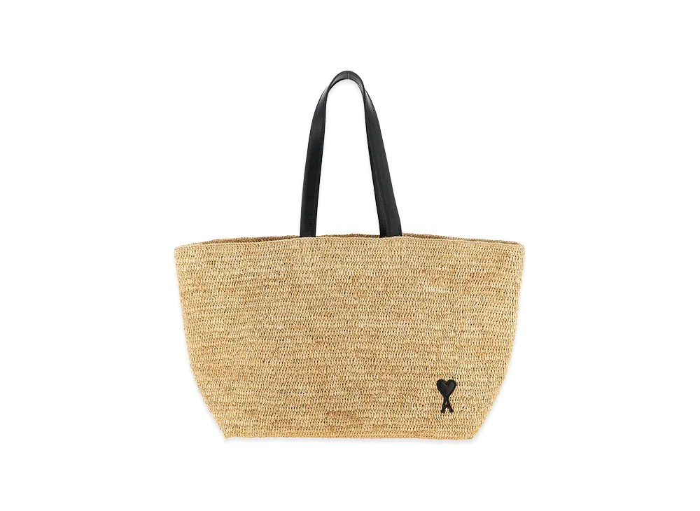 AMI PARIS Ami De Coeur Tote Bag "Naturel"