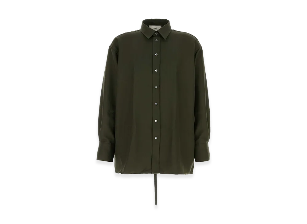 AMI PARIS Wool Oversize Shirt "Green"