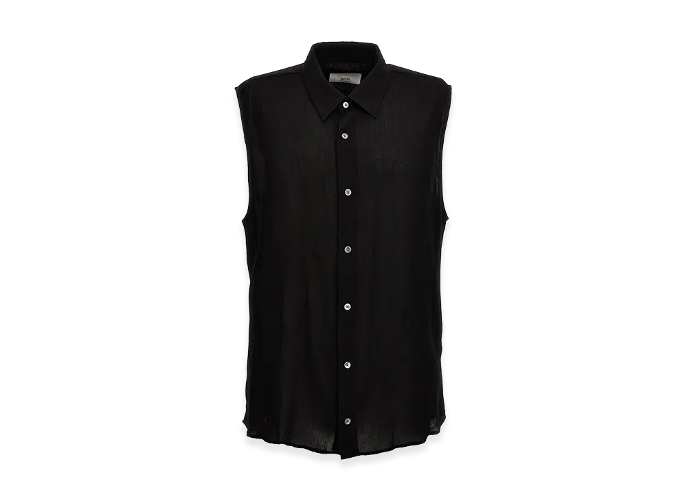 AMI PARIS Sleeveless Shirt "Black"