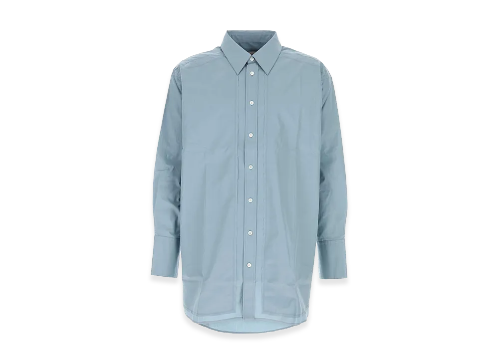AMI PARIS Light Blue Poplin Shirt "Light Blue"