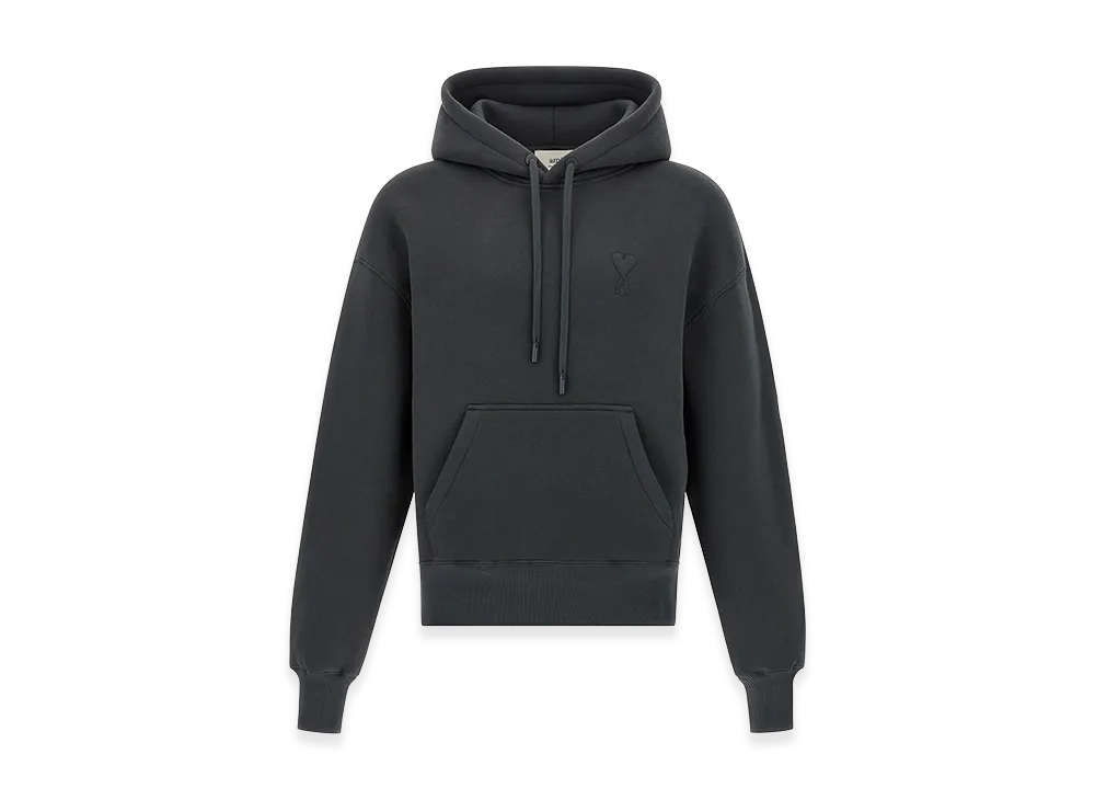 AMI PARIS Graphite Cotton Blend Sweatshirt "Grey"