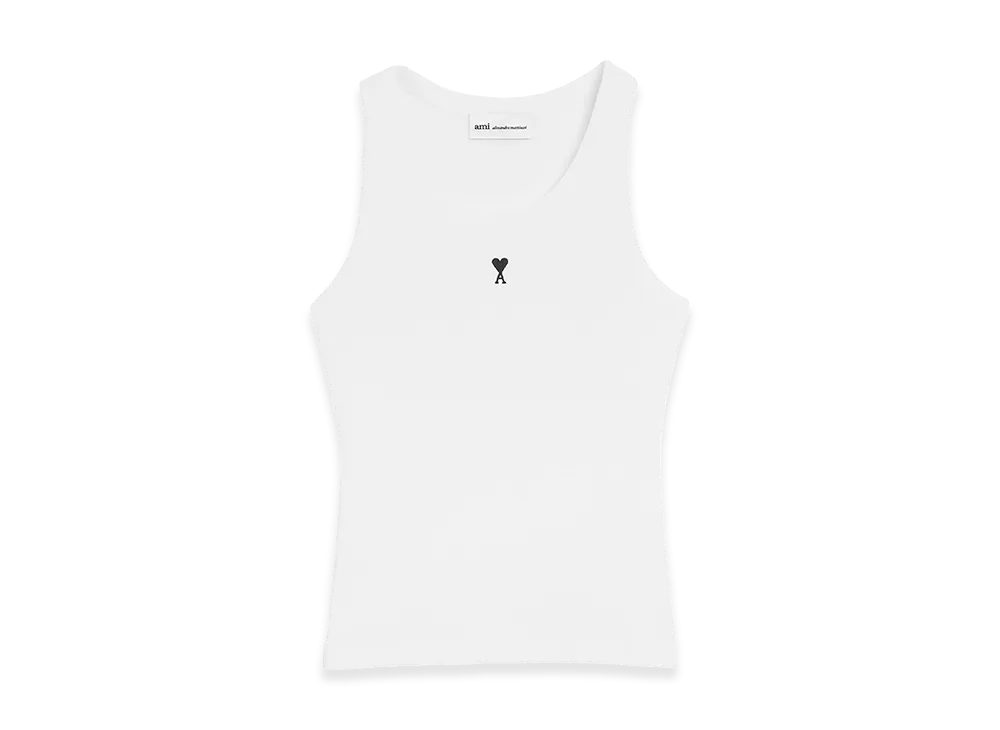 AMI PARIS Women's Ami De Coeur Tanktop "White"